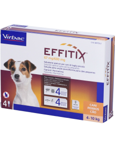 Effitix Spot-On Soluzione 4 Pipette 1,10ml Cani da 4 a 10kg