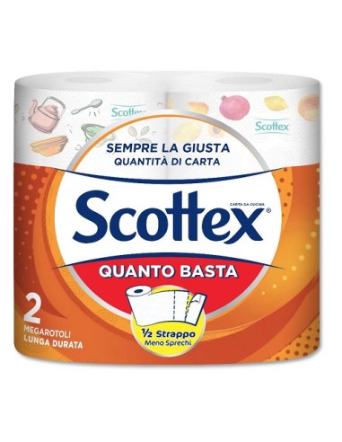SCOTTEX QUANTO BASTA CARTA DA CUCINA 2 ROTOLI