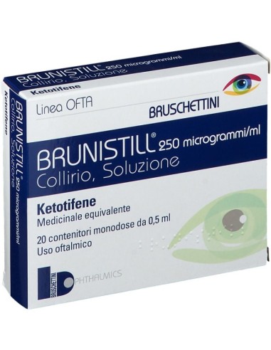 Brunistill Collirio 20 Flaconi 0,5ml 0,025%
