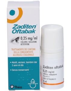 Zaditen Oftabak Collirio 5ml 0,25mg/ml