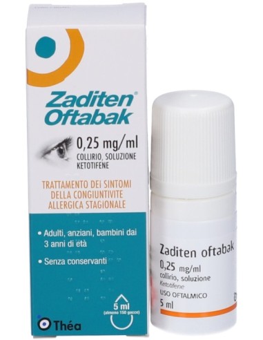 Zaditen Oftabak Collirio 5ml 0,25mg/ml