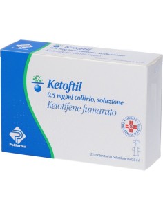 Ketoftil Collirio 25 Monodose 0,5ml 0,5mg/ml