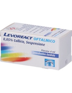 Levoreact Oftalmico Collirio Sospensione 0,5mg 4ml 2