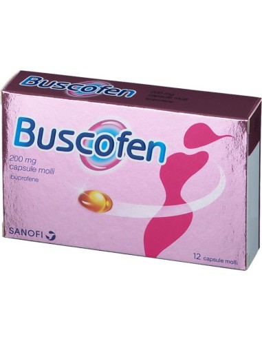 Buscofen 200mg Ibuprofene Analgesico Contro Dolori Da Ciclo 12 Capsule Molli