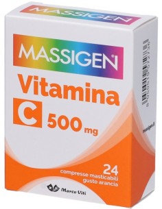 Massigen Vitamina C 500mg 24 Compresse Masticabili