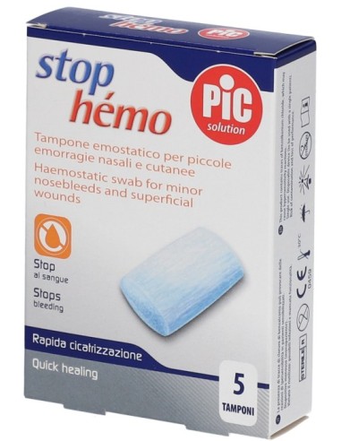 Pic Stop Hemo Tampone Emostatico 5 Buste