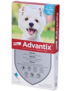 Advantix Spot On Soluzione 4 Pipette 1ml 100mg + 500mg...