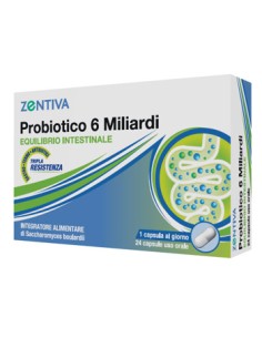 ZENTIVA PROBIOTICO 6 MILIARDI 24 CAPSULE VEGETALI