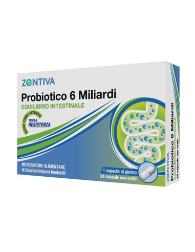 ZENTIVA PROBIOTICO 6 MILIARDI 24 CAPSULE VEGETALI