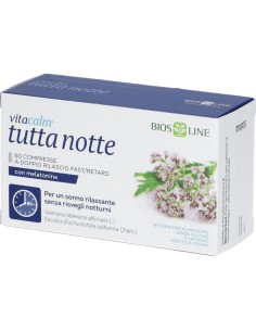 Bios Line Vita Calm Tutta Notte Melatonina 60 Compresse