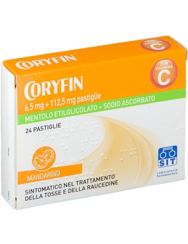 Coryfin C100 24 Caramelle Gusto Mandarino