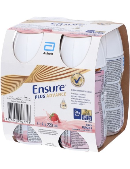 Ensure Plus Advance Fragola 4X220ml