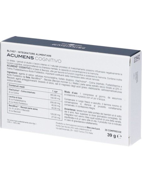 Bios Line Principium Acumens Cognitivo 30 Compresse