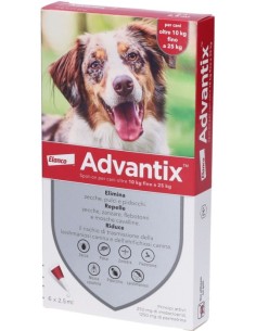 Advantix Spot On Per Cani da 10 a 25 Kg - 6 Pipette