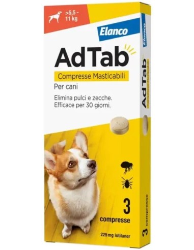 Adtab 3 Compresse Masticabili Cani da 5,5 a...