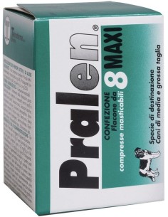 Pralen Maxi 8 Compresse Masticabili Cani di Media e...