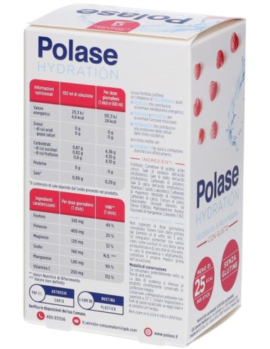 Polase Hydration Gusto Lampone 12 Bustine