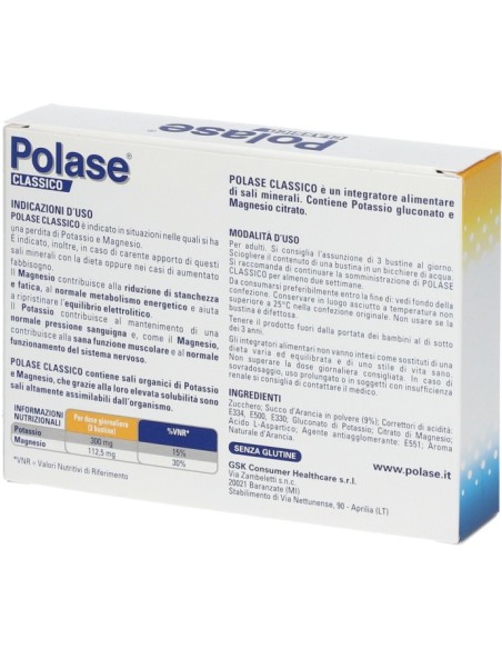 Polase 12 Bustine Effervescenti Gusto Arancia