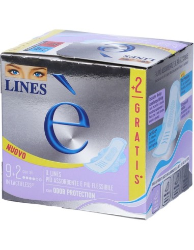 Lines è 11 Assorbenti con Ali per Flussi Normali