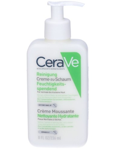CeraVe Detergente Crema Schiuma Idratante Pelli...
