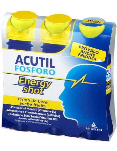 Acutil Fosforo Energy Shot 3x60ml Pronto da Bere
