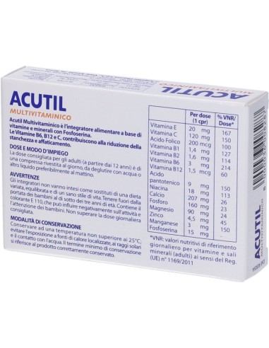 Acutil Multivitaminico 30 Compresse