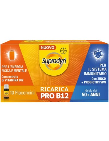 Supradyn Ricarica PRO B12 Adulti 50+ 10 Flaconcini
