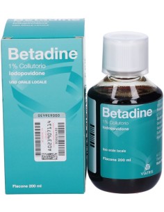 Betadine Collutorio Flacone 200ml 1% 2