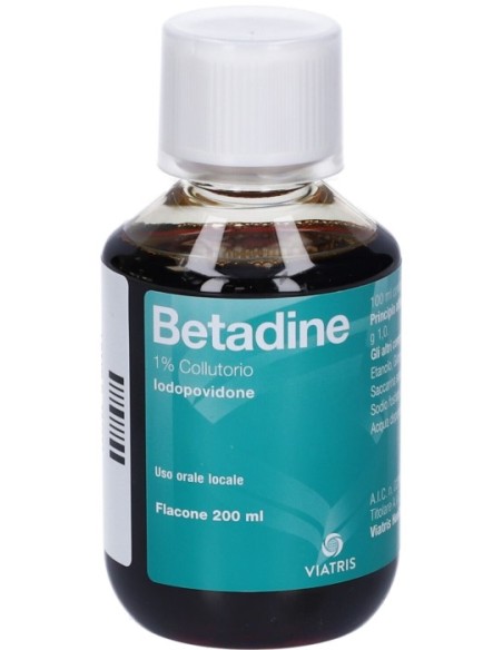 Betadine Collutorio Flacone 200ml 1%