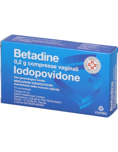 Betadine 10 Compresse Vaginali 200mg