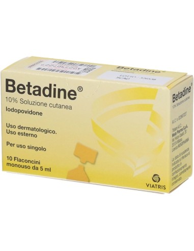 Betadine Soluzione Cutanea 10 Flaconcini 5ml