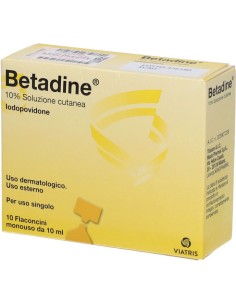 Betadine Soluzione Cutanea 10 Flaconcini Monouso 10ml