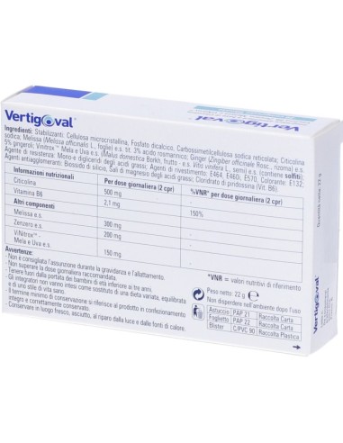 Vertigoval 20 Compresse