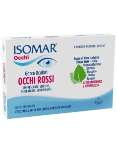 ISOMAR OCCHI ROSSI GOCCE OCULARI ACIDO IALURONICO 0,20%...