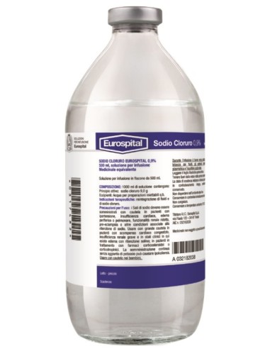 Sodio Cloruro (Eurospital) 0,9% 1 flacone 500ml