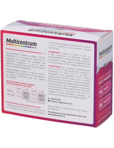 Multicentrum Corpo & Mente Boost Magnesio 30...
