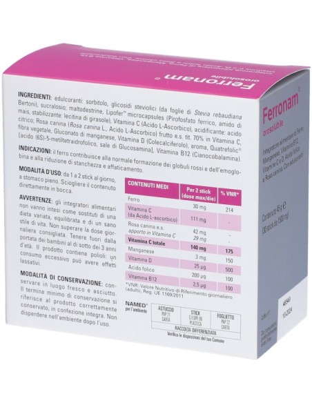 Ferronam Orosolubile 30 Bustine