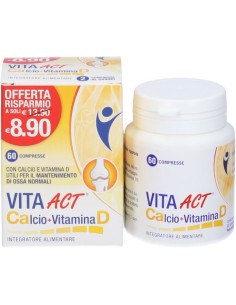Vita Act Calcio + Vitamina D 60 Compresse