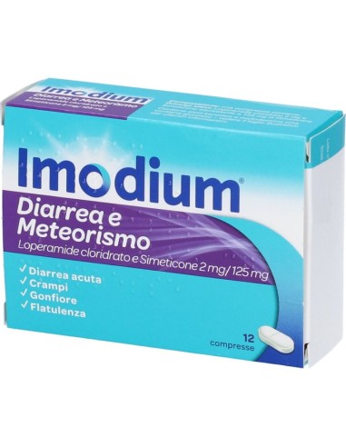 Imodium Diarrea e Meteorismo 2mg/125mg 12...