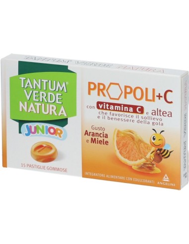 Tantum Verde Natura Junior Propoli+C 15 Pastiglie