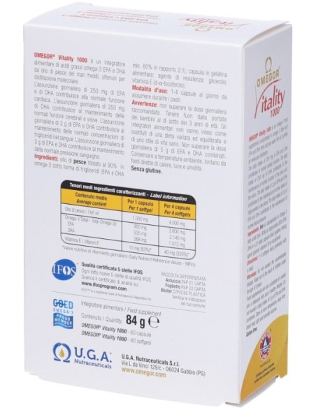 Omegor Vitality 1000 60 Capsule Omega-3