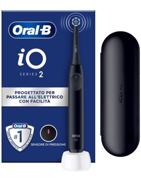 Oral-B Power Spazzolino Elettrico Io2 Series Night Black + Travel Case