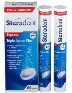 Steradent Triple Action Plus 60 Compresse