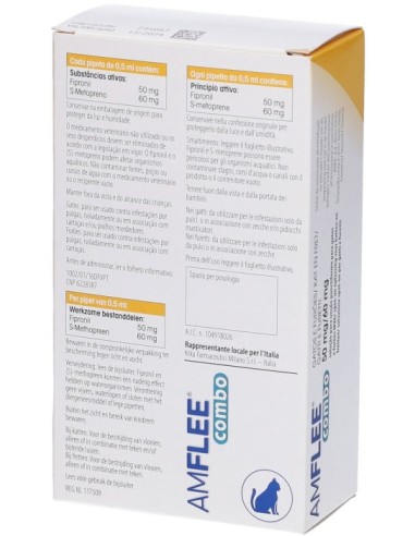 Amflee Combo 50mg/60mg Spot On Antiparassitario...