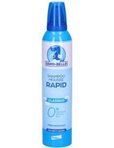 Sano e Bello Rapid Shampoo Schiuma Secco Cani 300ml