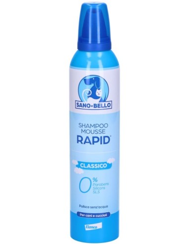 Sano e Bello Rapid Shampoo Schiuma Secco Cani...