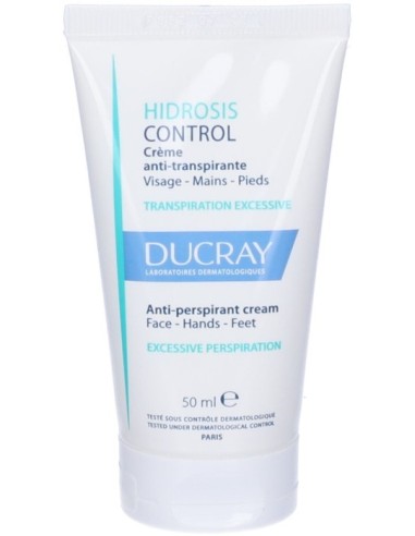 Ducray Hidrosis Control Crema Viso/Mani/Piedi 50ml