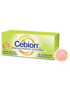 Cebion 10 Compresse Effervescenti Gusto Arancia Senza...