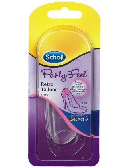 Scholl Party Feet Retro Plantare Ortopedico Retro Tallone 1 Paio