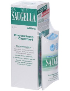 Saugella Set Protezione & Comfort | 1 Attiva 250ml + 3...